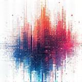 Big Data Analytics icon with abstract data visualization